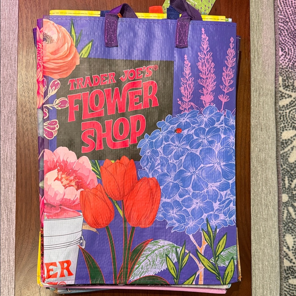 Trader Joe's Flower Shop Tote Bag